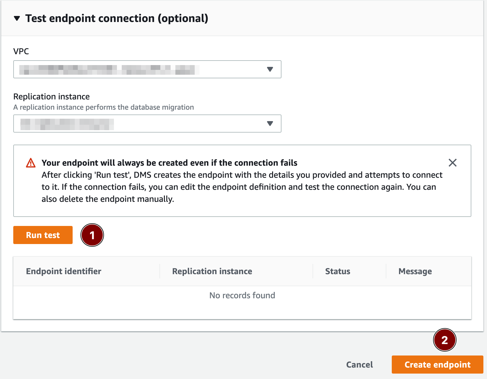AWS-DMS-Test-Endpoint