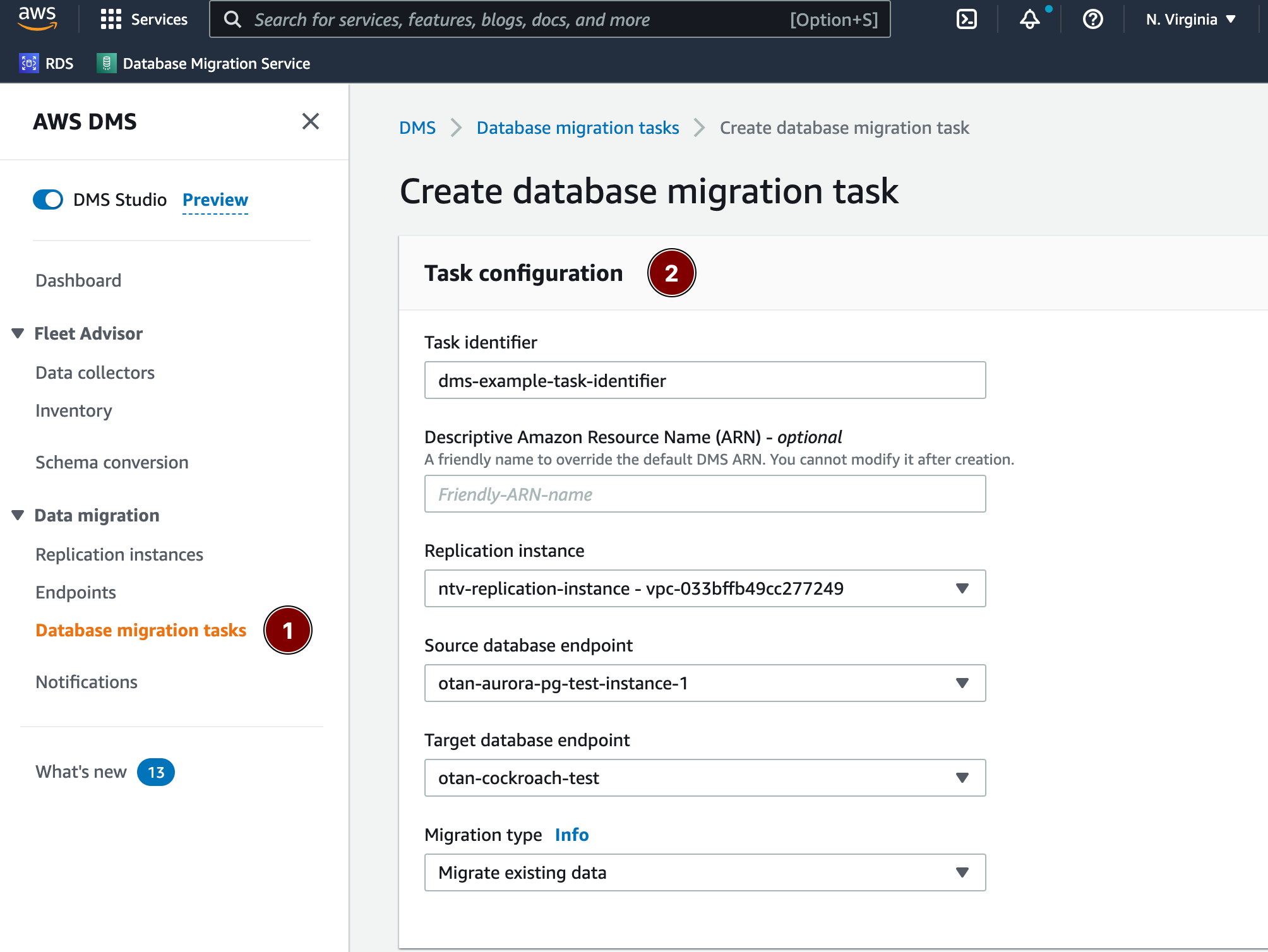 AWS-DMS-Task-Configuration